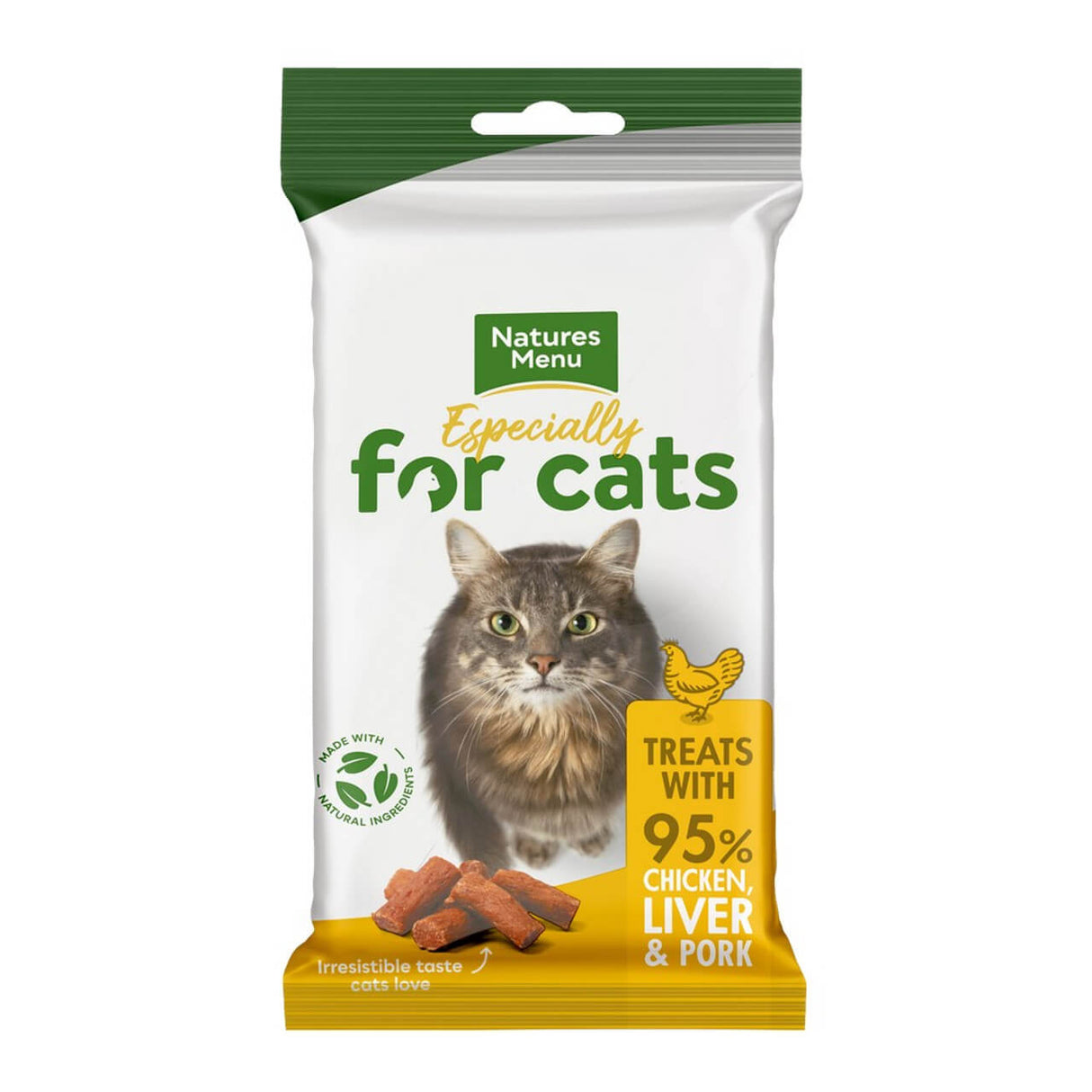 Natures Menu Real Meaty Chicken & Liver 60g Cat Treats