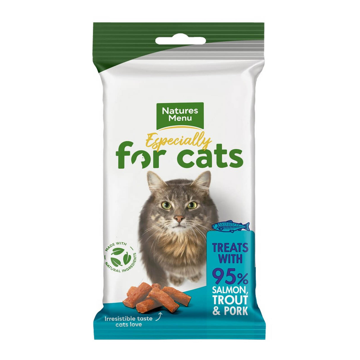 Natures Menu Real Meaty Salmon & Trout 60g Cat Treats