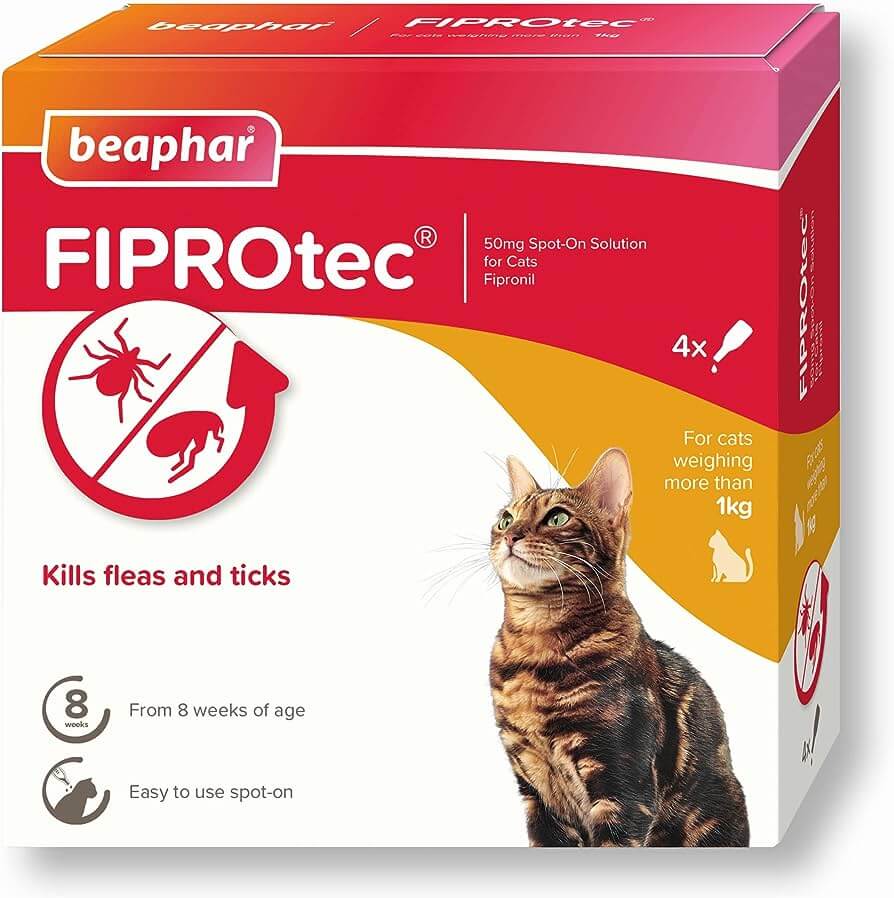 FIPROtec® Spot-On Solution for Cats 4 pack