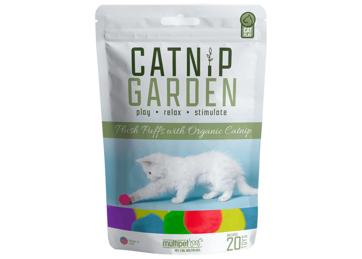 Catnip Garden - Plush Puffs with Organic Catnip