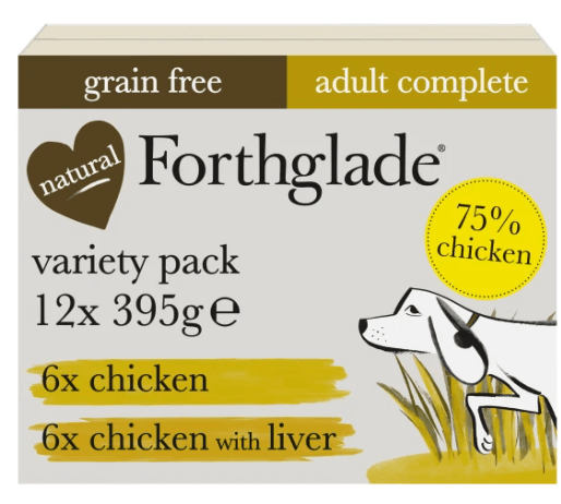 Forthglade Complete Multi - Chicken & Chicken With Liver (12 pack)