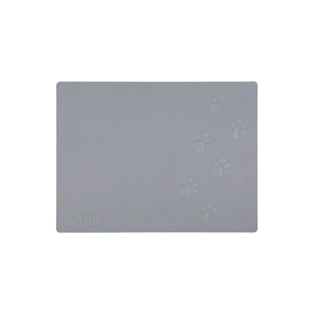 Scruffs Faux Leather Pet Placemat 40 x 30cm - Grey