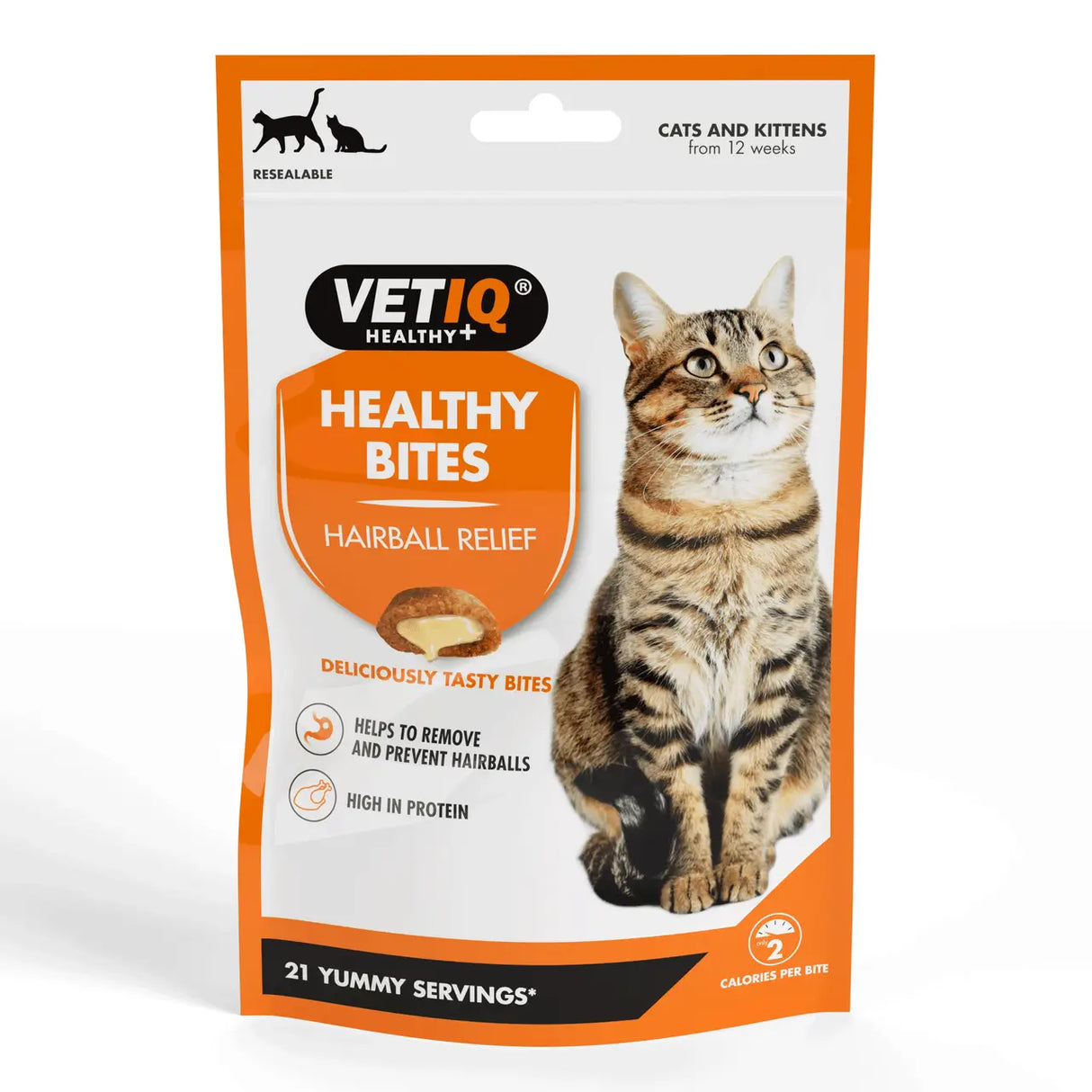 VetIQ Healthy Bites Hairball Remedy Cat Treats 65g