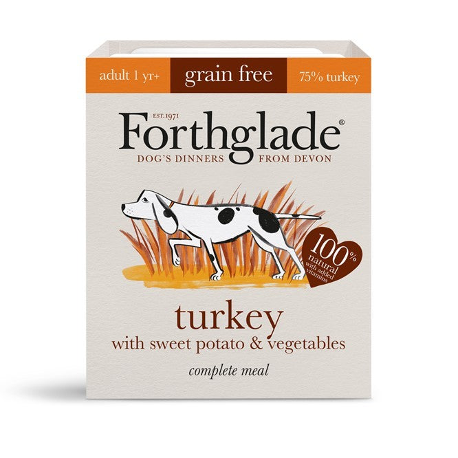 Forthglade Complete Grain Free Adult Turkey Sweet Potato & Veg 395g