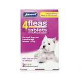 Johnson's 4Fleas Tablets For Dogs-Health & Treatments-Johnson's-Small Dogs & Puppies 1-11kg(3 Tablets)-Dofos Pet Centre