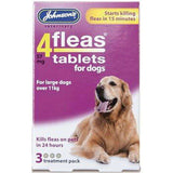 Johnson's 4Fleas Tablets For Dogs-Health & Treatments-Johnson's-Small Dogs & Puppies 1-11kg(3 Tablets)-Dofos Pet Centre