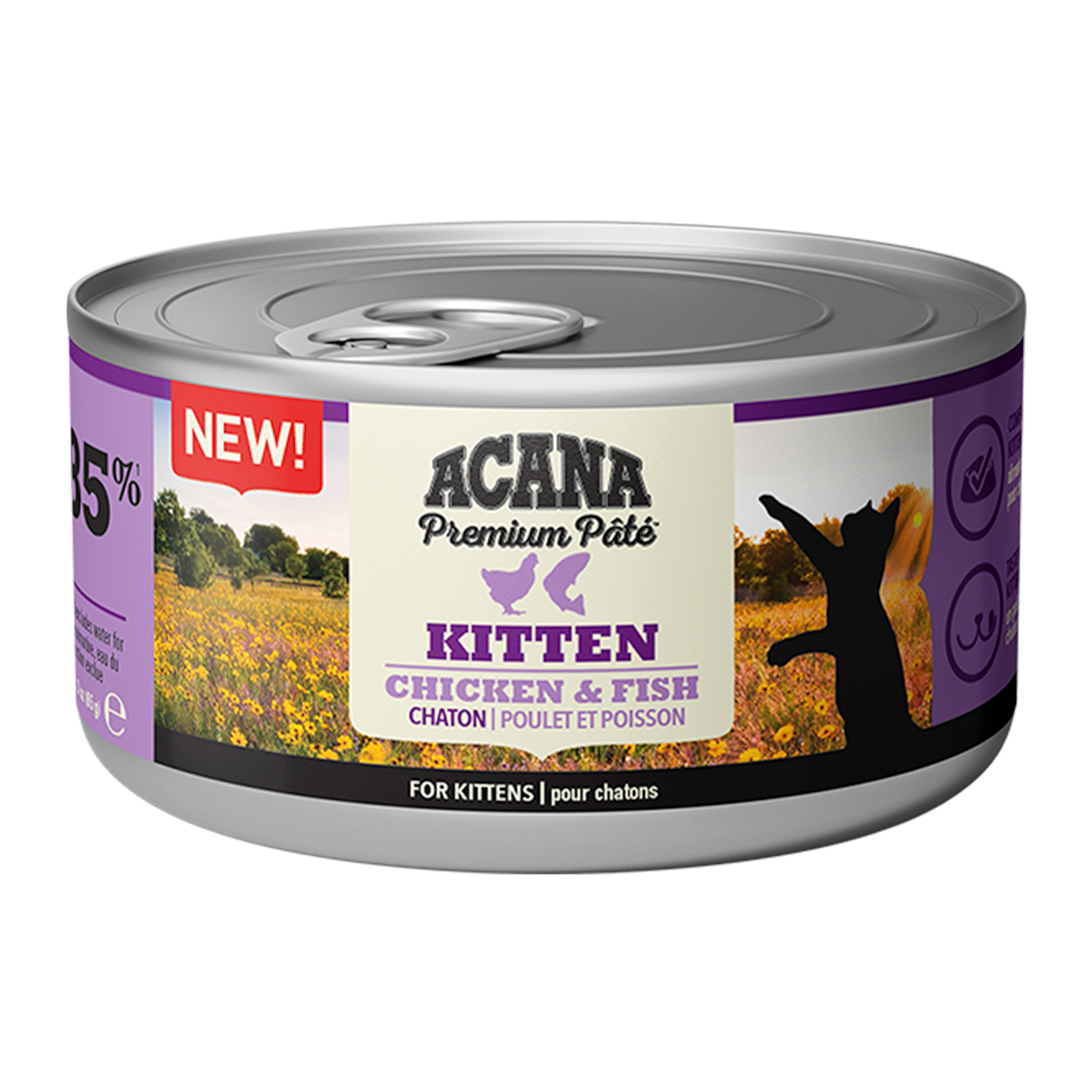 Acana Premium Cat Pâté Chicken And Fish For Kittens 85G