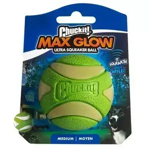 Chuckit Max Glow Ultra Squeaker Medium 1pk