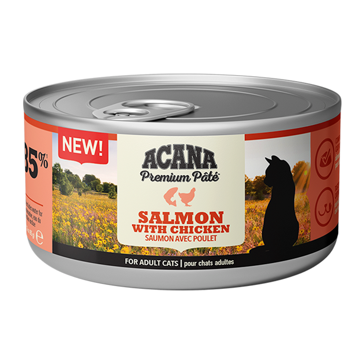 Acana Premium Cat Pâté Salmon With Chicken For Adult Cats 85G