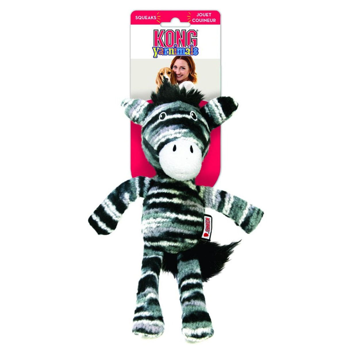 Kong Yarnimals Zebra Small/Medium Dog Toy